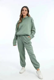 Dames hoodie en joggingbroek set – warm & stijlvol loungewear