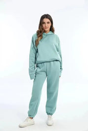 Dames hoodie en joggingbroek set – warm & stijlvol loungewear