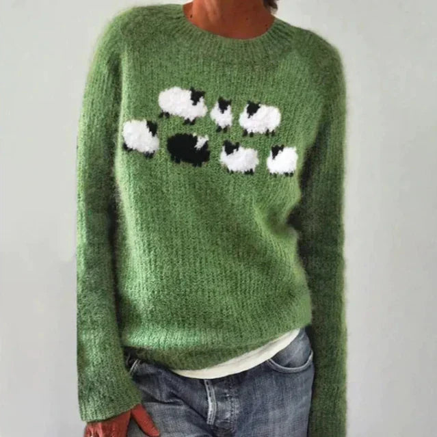 SILVIA | Retro Herfsttrui | Vintage Charme voor de Herfst