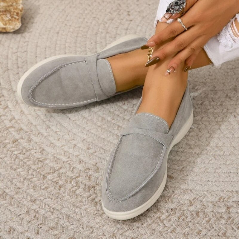 Suède Instappers Dames – Comfortabele Slip-on Loafers met Luxe Pasvorm