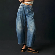 Sheeron Wide Leg Jeans Dames – Comfortabele & Stijlvolle Wijde Spijkerbroek