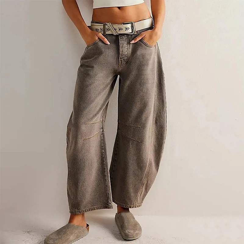 Sheeron Wide Leg Jeans Dames – Comfortabele & Stijlvolle Wijde Spijkerbroek