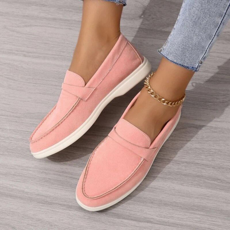 Suède Instappers Dames – Comfortabele Slip-on Loafers met Luxe Pasvorm