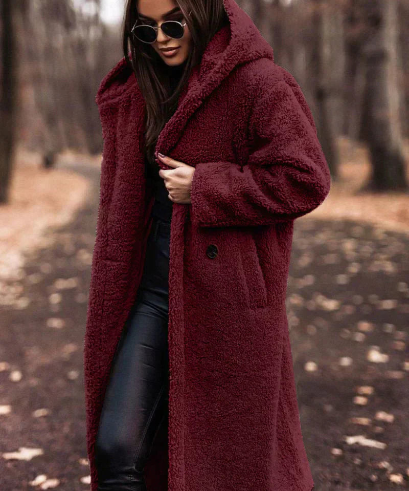 CLARA dames trenchcoat – getailleerde jas met ceintuur & dubbele knopen