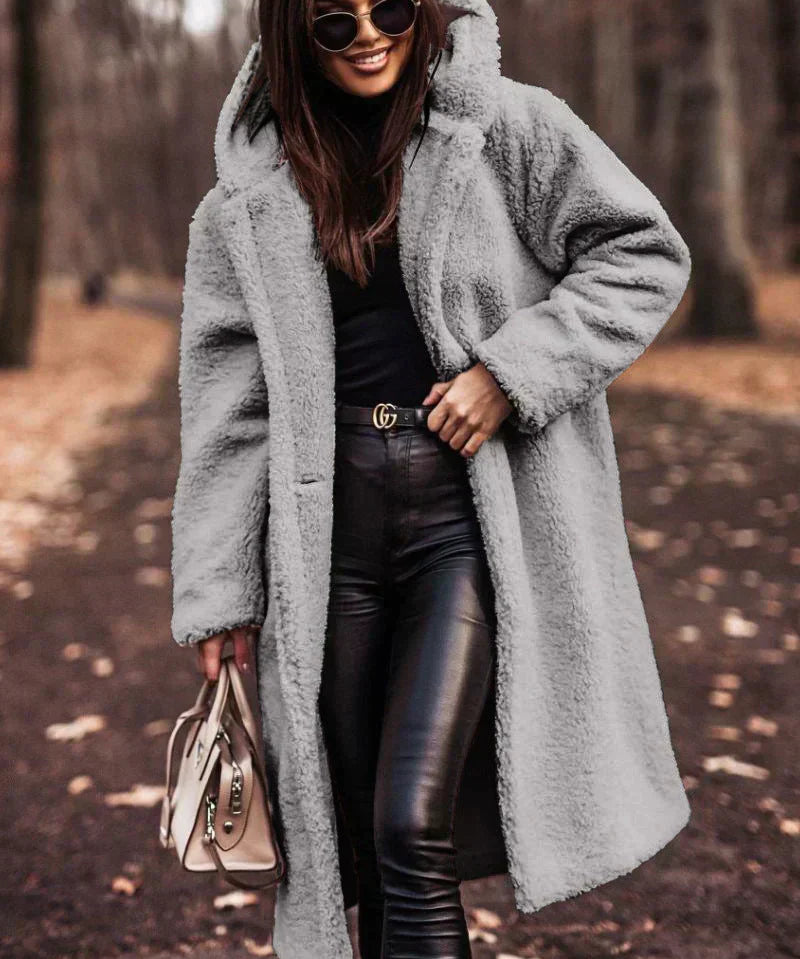 CLARA dames trenchcoat – getailleerde jas met ceintuur & dubbele knopen