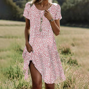 Luchtige Polka Dot Zomerjurk Dames – Korte, Ademend en Stijlvol | Mini