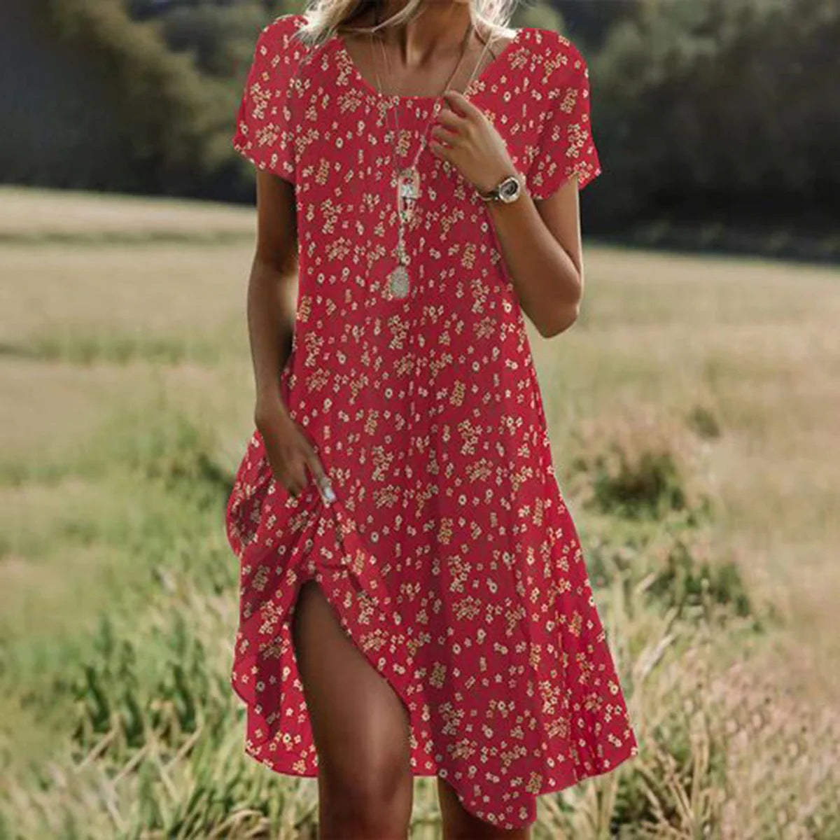 Luchtige Polka Dot Zomerjurk Dames – Korte, Ademend en Stijlvol | Mini