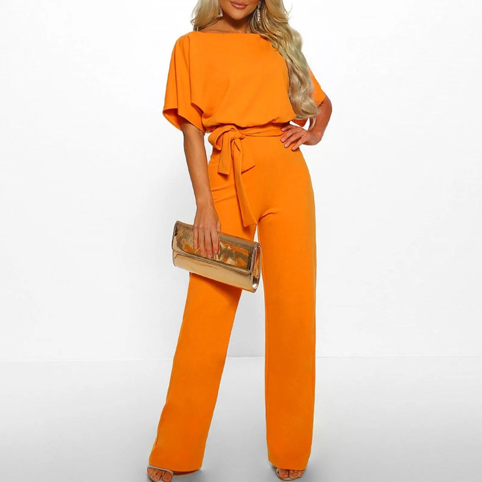 Noa Stijlvolle Jumpsuit met Tailleband – Comfortabele & Modieuze Pasvorm