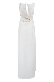 Romy Maxi Zomerjurk – Elegante Off White Jurk met Split