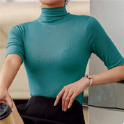 Orseline top dames – ultra-dunne naadloze coltrui met flatterende pasvorm