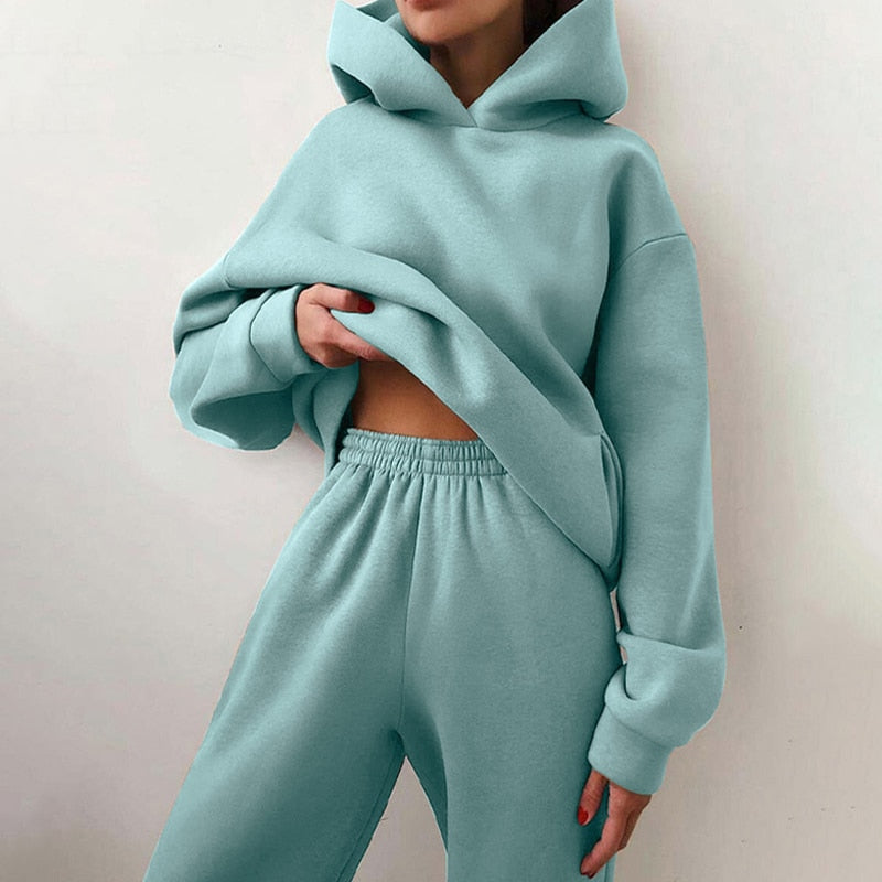 Dames Ultra-Zachte Oversized Lounge Jogging Set – Luxe Comfort & Stijlvolle Pasvorm