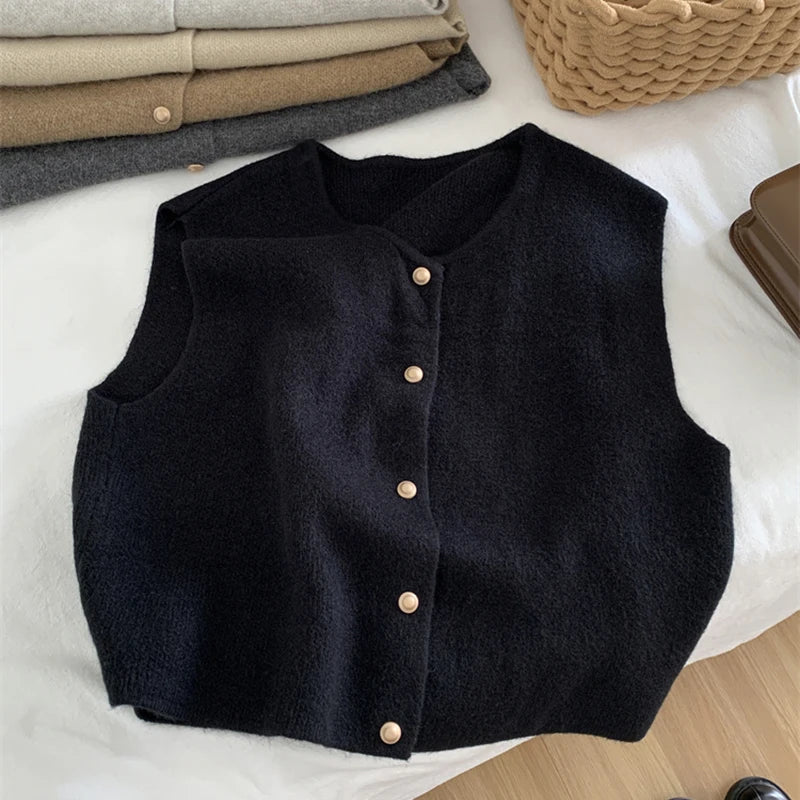 Merinowollen Damesgilet – Solveig | Warm Gebreid Gilet met Tijdloos Design