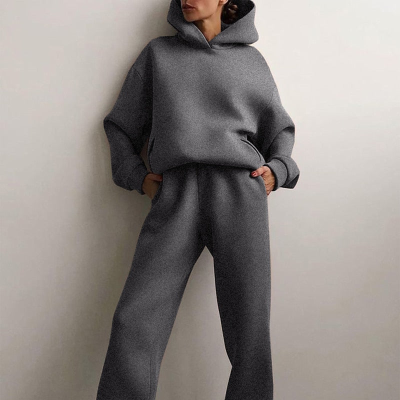 Dames Ultra-Zachte Oversized Lounge Jogging Set – Luxe Comfort & Stijlvolle Pasvorm