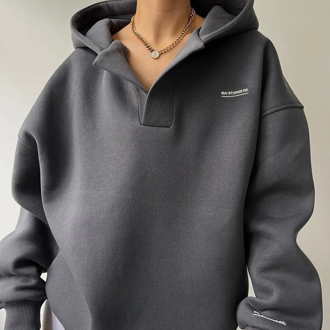 Morgan Oversized Hoodie Dames – Luxe comfort met druppel schouder