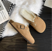 Arctic UrbanClassic dames instapklompen – gevoerde wintermuilen met teddyvoering