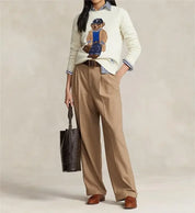 KIRIE dames trui – schattige beren sweater in zacht en warm design