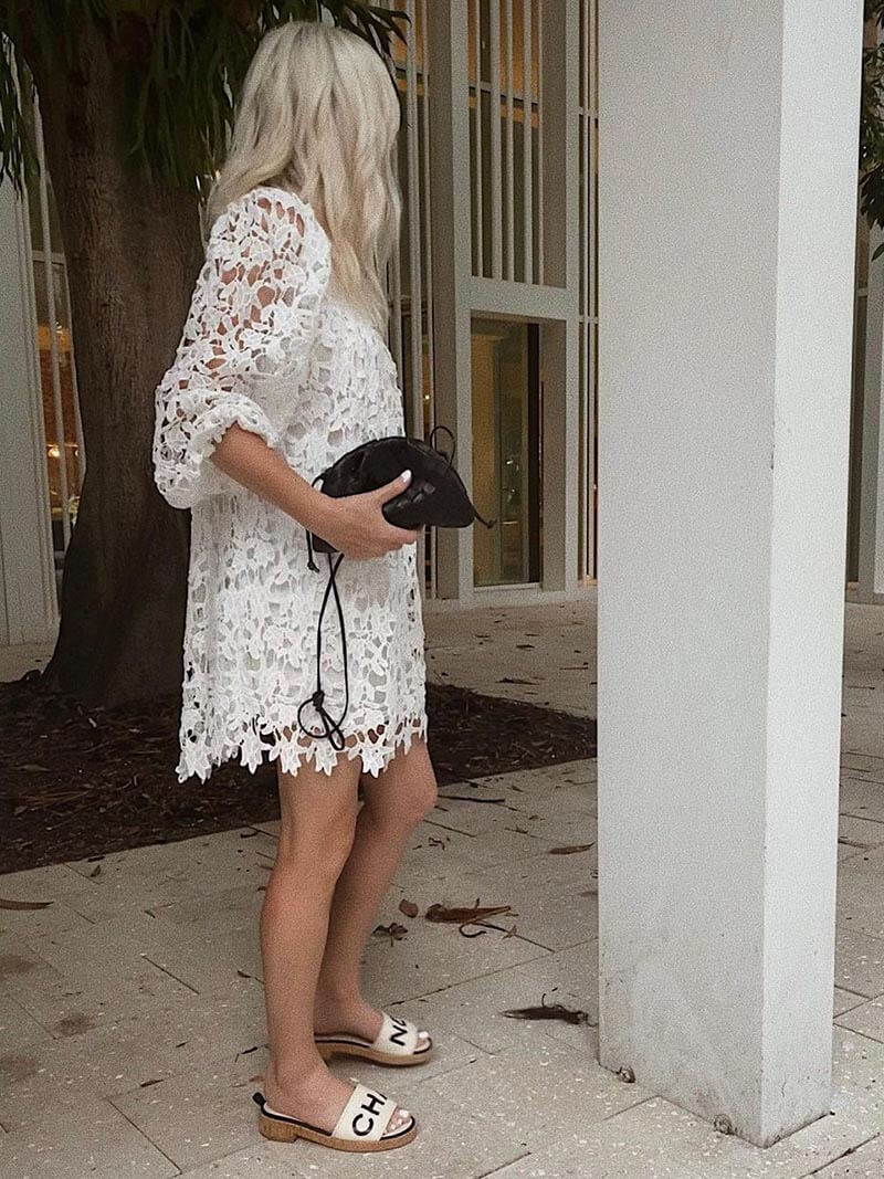 Pouch Bag – Gevlochten Design met Trekkoordsluiting voor Avonden en Events