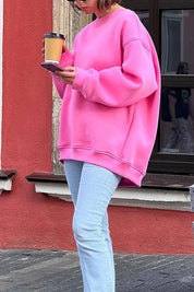 Lola Oversized Sweater Dames – Zachte Trui van Biologisch Katoen met Ronde Hals