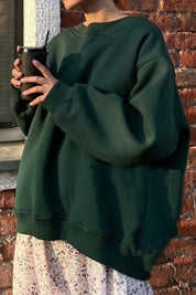 Lola Oversized Sweater Dames – Zachte Trui van Biologisch Katoen met Ronde Hals