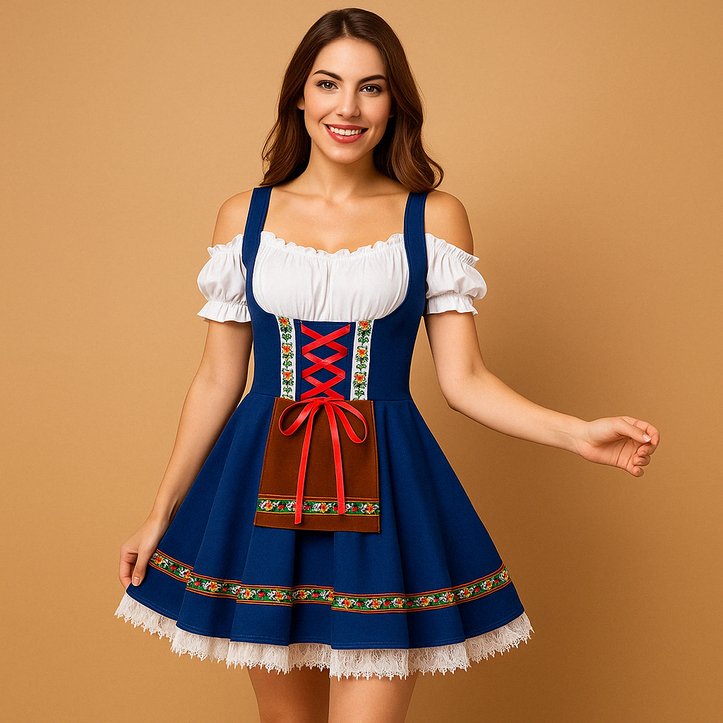 Lieke | Oktoberfest Dirndl Jurk voor Dames met Traditionele Flair