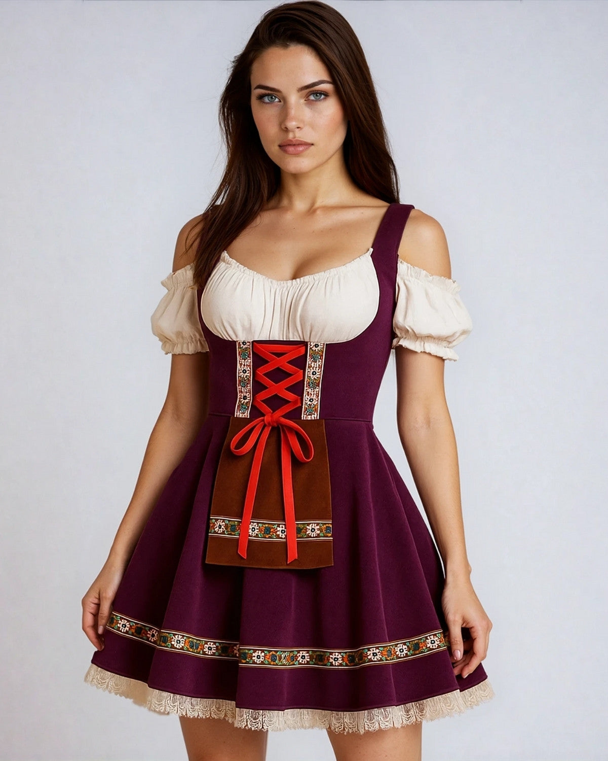 Traditionele Oktoberfest Dirndl Jurk – Authentiek Beiers Design voor Dames