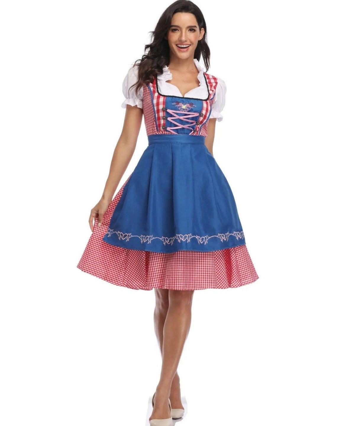 Traditionele Oktoberfest Outfit Dames – Dirndl & Lederhosen Set