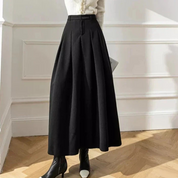 Elegante damesrok – getailleerde midi-rok met split en flatterende pasvorm