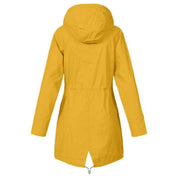 Lange dames regenjas – waterdichte parka met capuchon, stijlvol & ademend