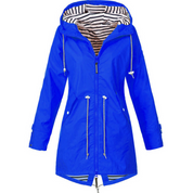 Lange dames regenjas – waterdichte parka met capuchon, stijlvol & ademend