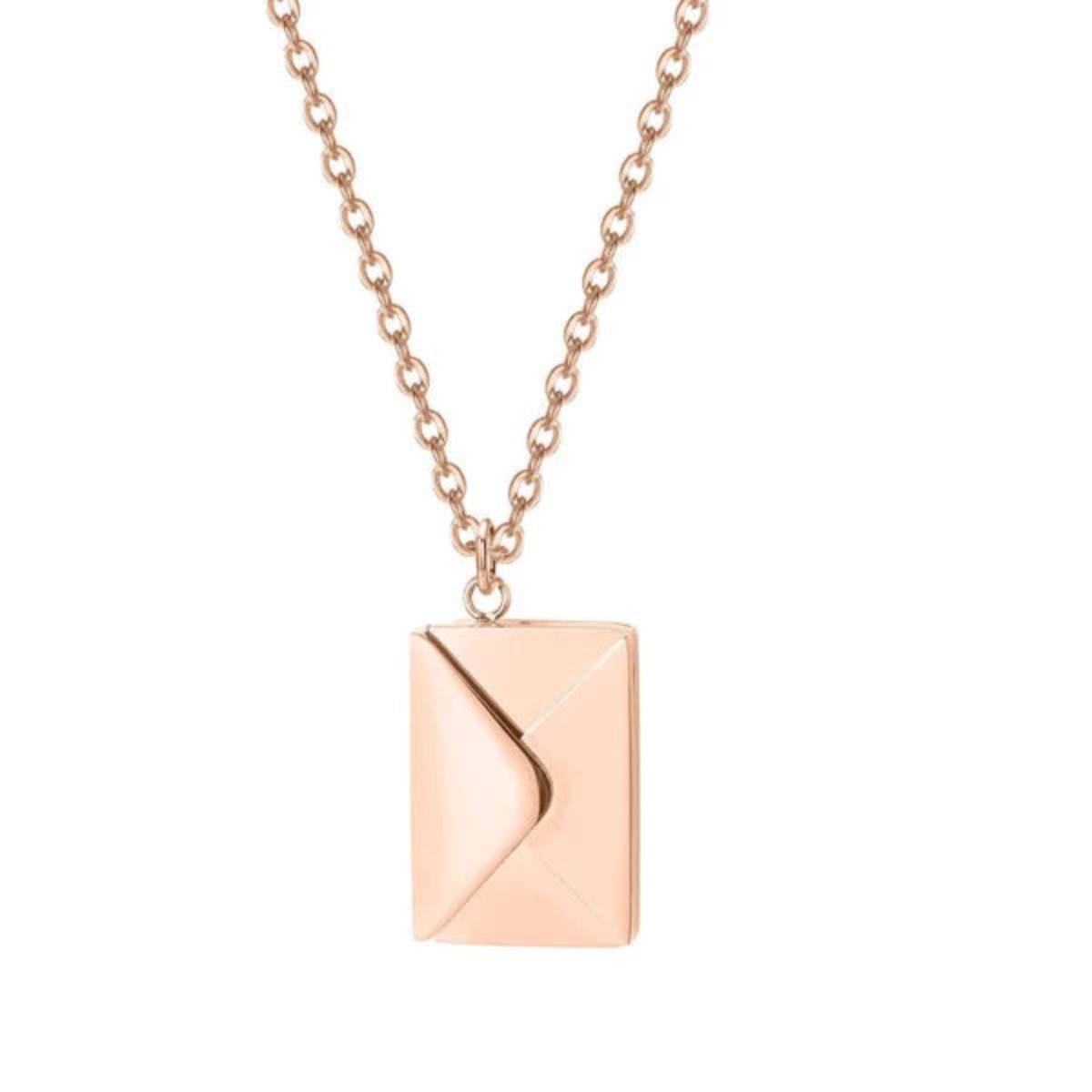 Love Chain ketting – personaliseerbare briefketting in zilver, goud & rosé