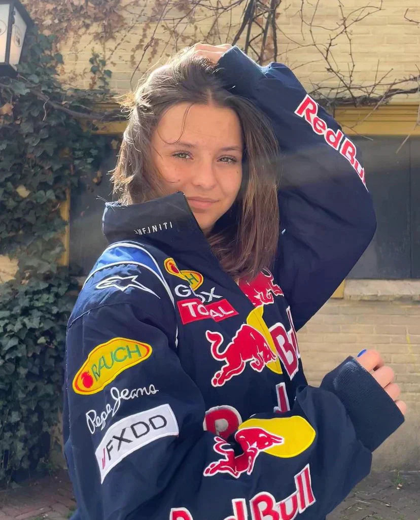 Lia Red Bull Racing jas unisex – oversized streetwear jack met sponsorlogo’s
