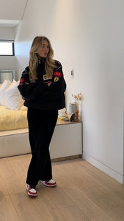 Nika Ferrari Racing jacket unisex – oversized jas met iconische F1 patches