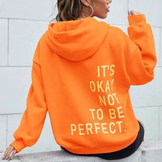 Noelle oversized hoodie dames – streetwear hoodie met tekst op achterkant