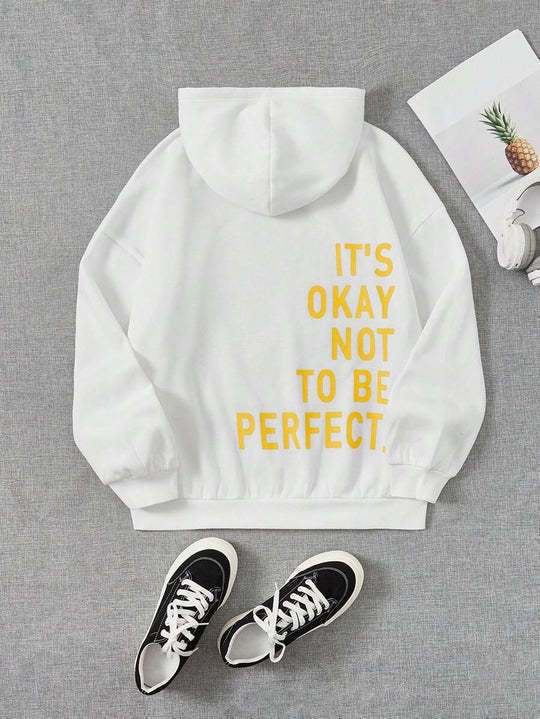 Noelle oversized hoodie dames – streetwear hoodie met tekst op achterkant