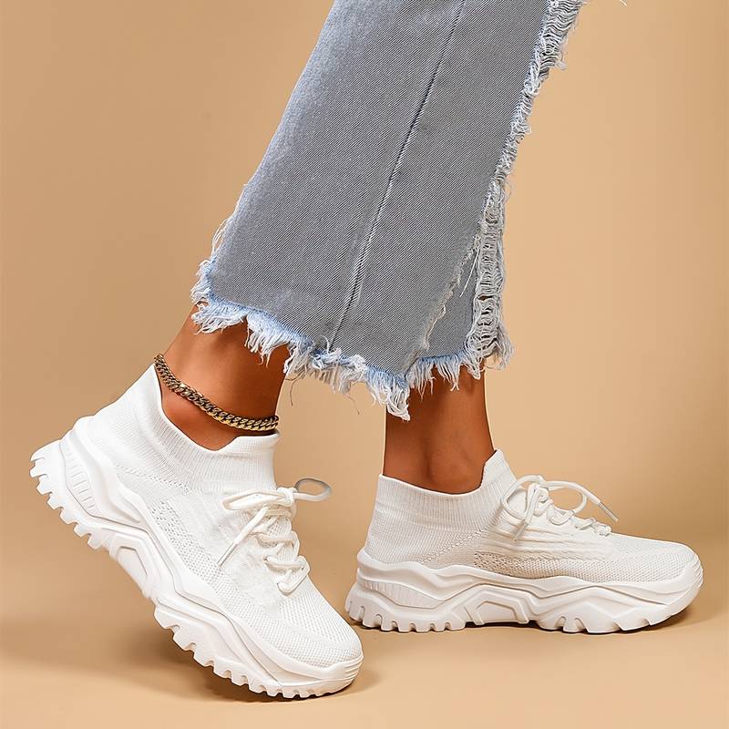 Chunky Sneakers – Lichtgewicht, Trendy en Comfortabel met Dikke Zool