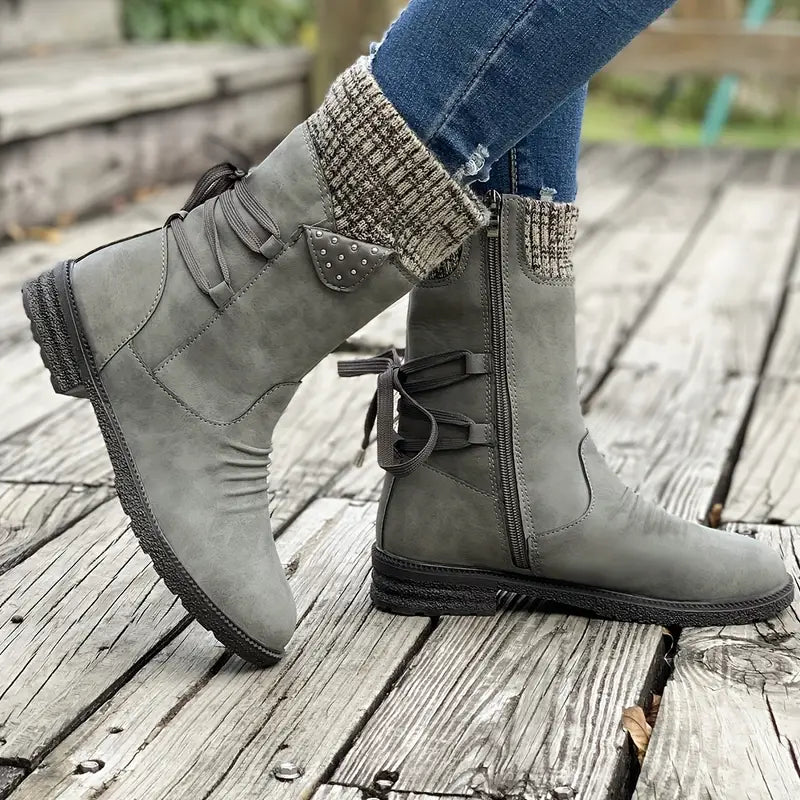 SELINA dames winterlaarzen – waterdichte boots met fleece voering & gripzool