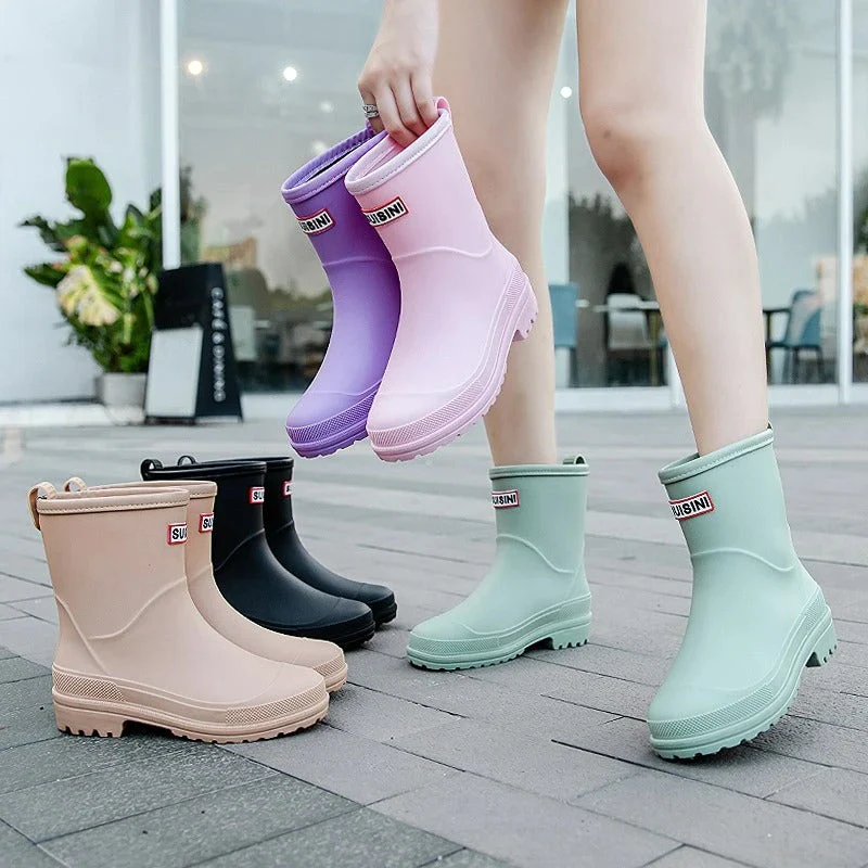 Waterdichte dames regenlaarzen – stijlvolle rubberen boots met comfortabele pasvorm