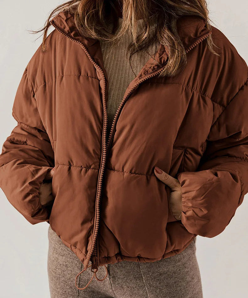 Kevia – Dames Trendy Pufferjas | Cropped, Warm & Stijlvol