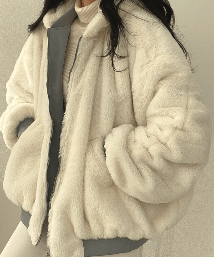 Baily Dubbelzijdige Jas voor Dames – Oversized Streetwear Jas met Capuchon & Bont