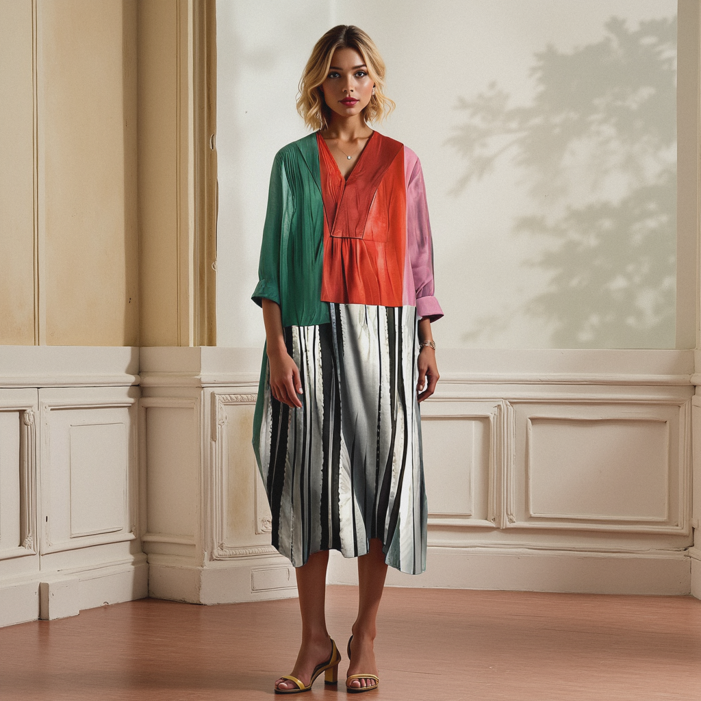 Edeltraud Vintage Bloemenjurk – Romantische Zomerjurk met Klassieke Snit