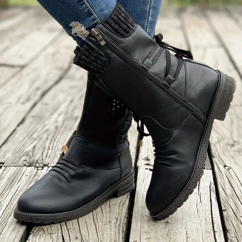 SELINA dames winterlaarzen – waterdichte boots met fleece voering & gripzool