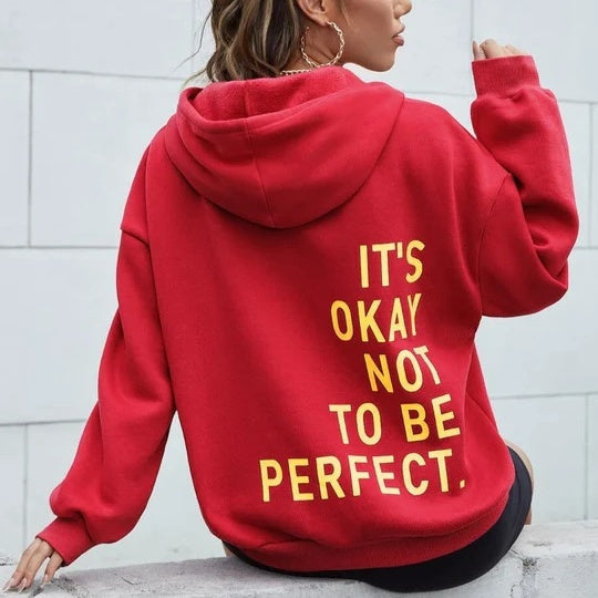 Noelle oversized hoodie dames – streetwear hoodie met tekst op achterkant