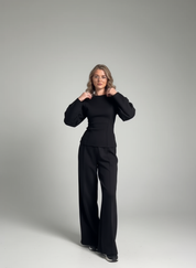 Chique dames set – elegante tweedelige outfit met flatterende pasvorm