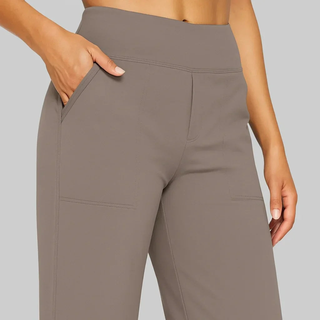 Dames stretch broek comfortabel – zachte elastische broek voor dagelijks gebruik