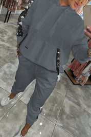 Esmee Dames Herfst Set – Warme en Stijlvolle Tweedelige Glitter Outfit