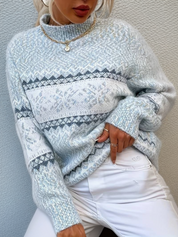 Noorse Wollen Trui Dames – Iceland Wintertrui met Scandinavisch Design