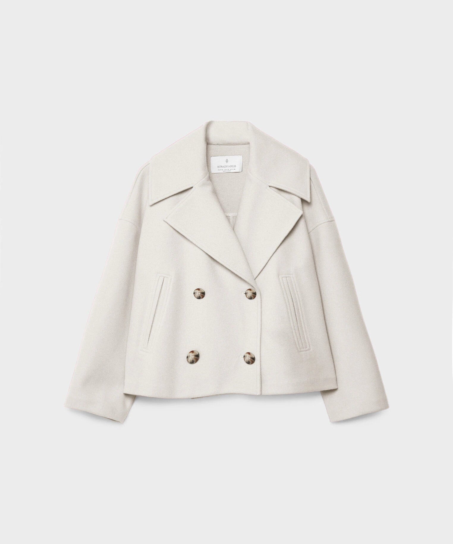 Anna Korte Double Breasted Jas – Elegante en Warme Damesjas