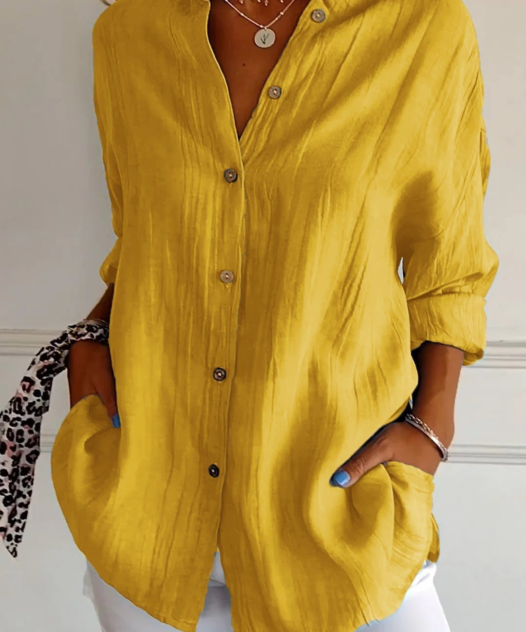 Mia blouse dames | Elegante lichtgewicht blouse | Luxe damesblouse met perfecte pasvorm