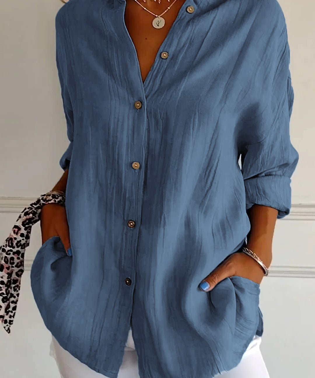 Mia blouse dames | Elegante lichtgewicht blouse | Luxe damesblouse met perfecte pasvorm