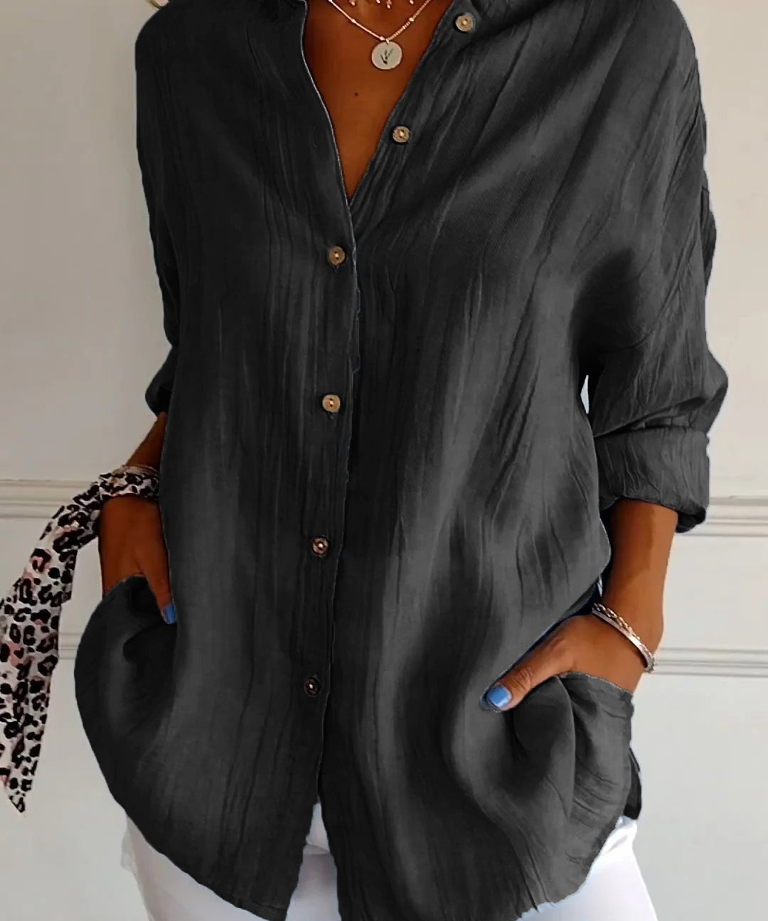 Mia blouse dames | Elegante lichtgewicht blouse | Luxe damesblouse met perfecte pasvorm